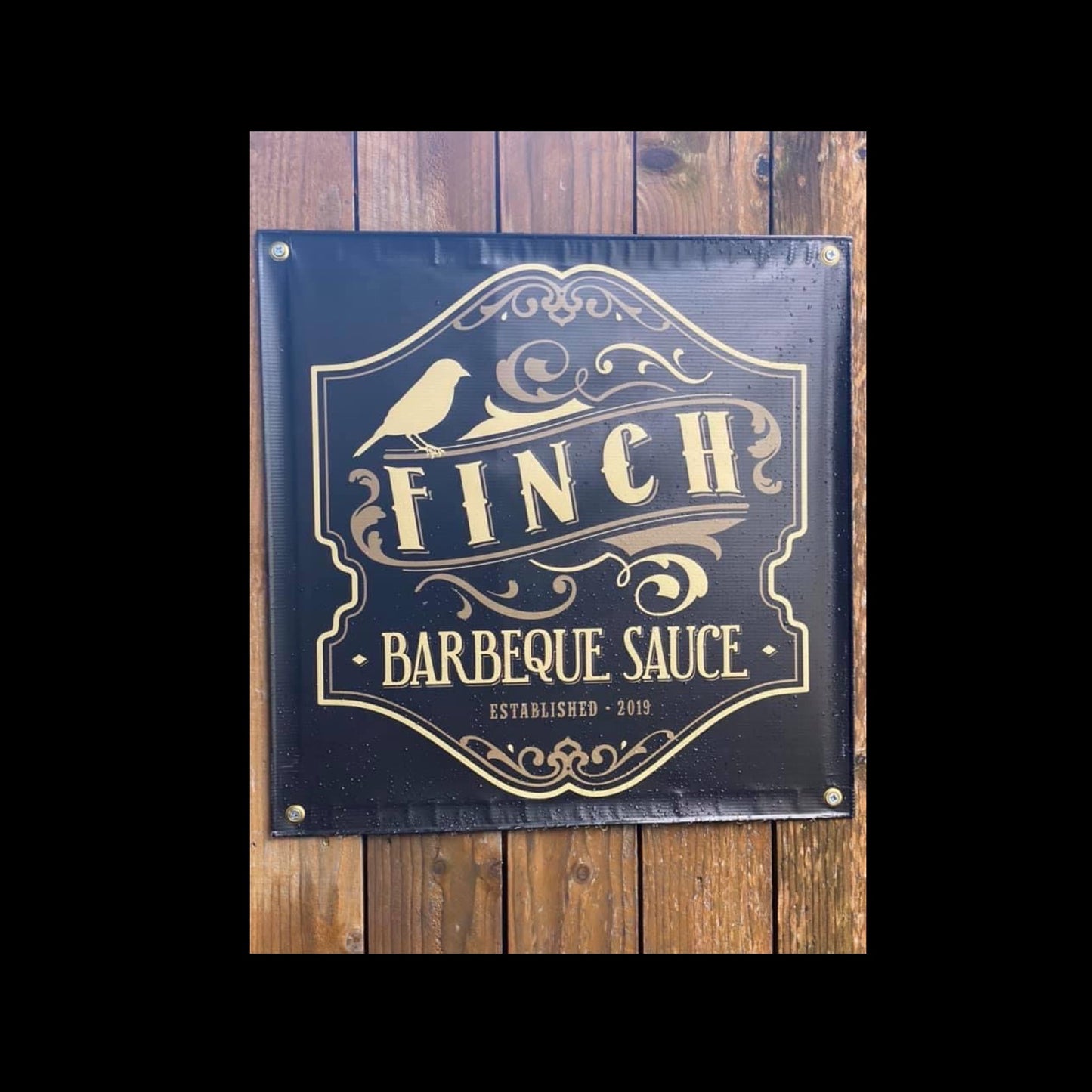 Finch BBQ Vinyl Banner